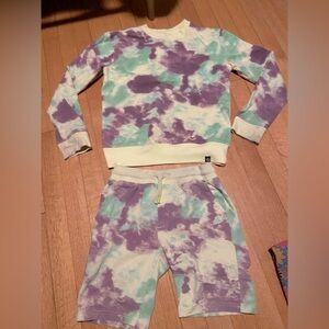 Great cond. Treasure & Bond tie dye sweats set sz M 8-10